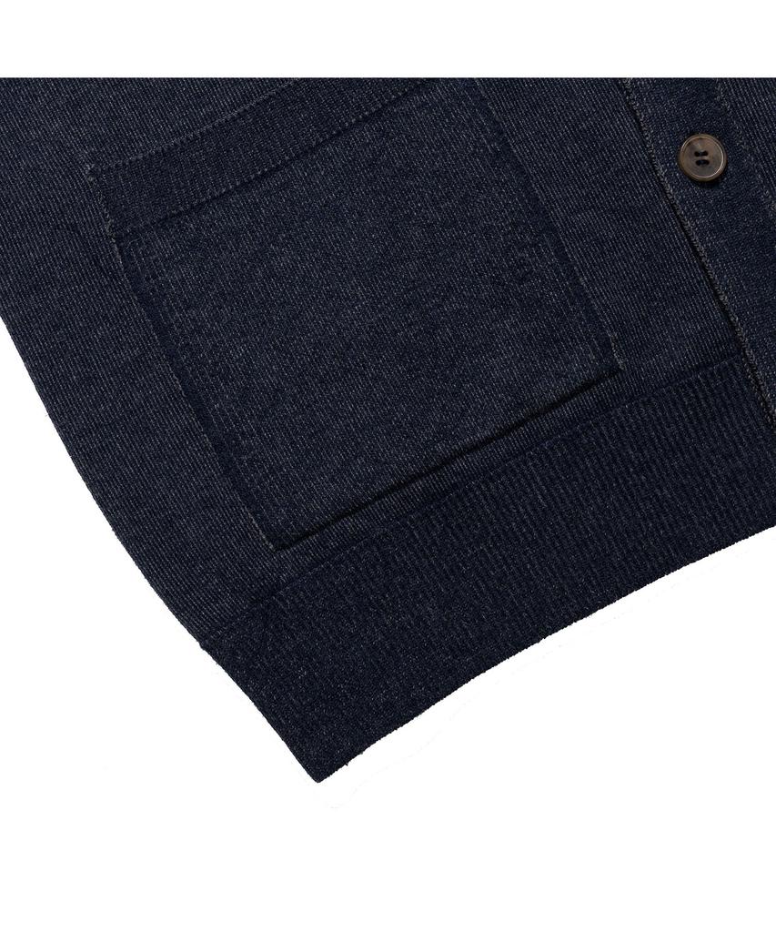 Prodeshirt Vintage Two-Tone V-Neck Cardigan (Navy)