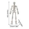 Movable Skeleton Toy Halloween Movable Skeleton Figurine Human Bone Desktop Figure Model For Home Classroom Teaching Display