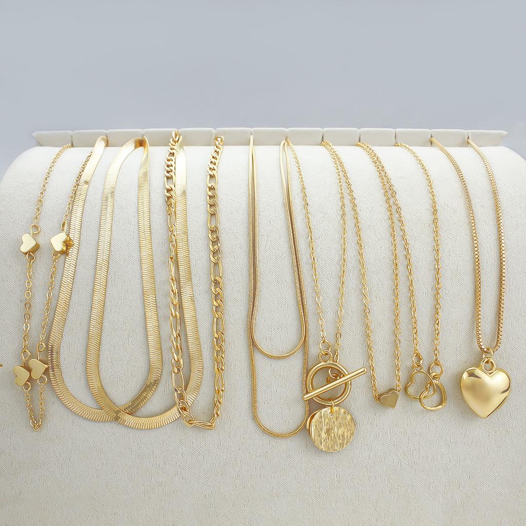 Hot-selling necklace set Fashion versatile jewelry Middle East best-selling pendant collarbone