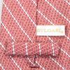 Pristine BVLGARI tie All-over regimental stripe pattern Red silk mens Used