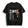 The Back To School Tour Teacher Life Graphic Casual Tee Pure Cotton T-shirt