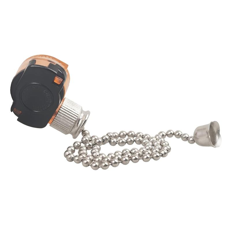 2025 Trend 2-Pack Ceiling Fan Lighting Switch, 6A 125VAC, Includes 11" Beaded Pull Chains, Model E87438