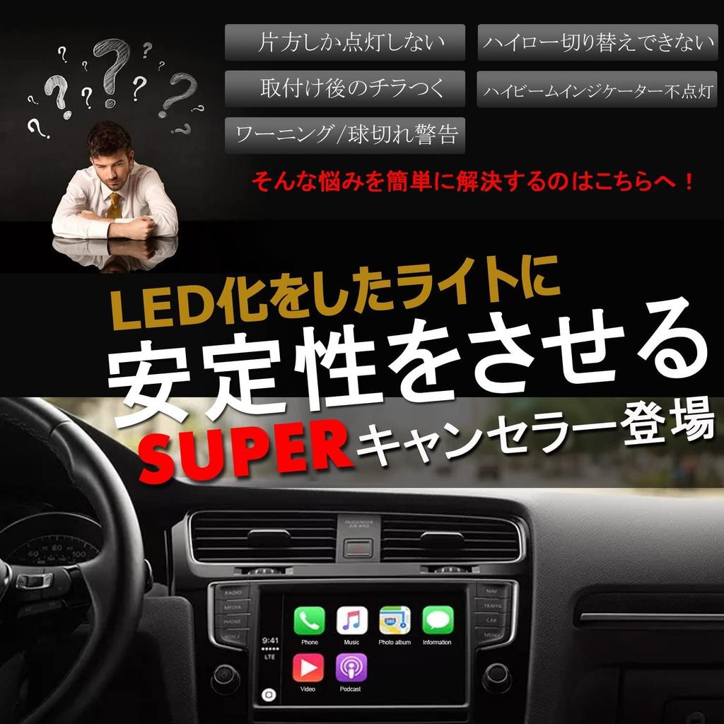 AKIRARI High Beam Indicator, Non-Illumination Prevention, Lighting Circuit Adapter, Headlight, LED H4, Compatible with