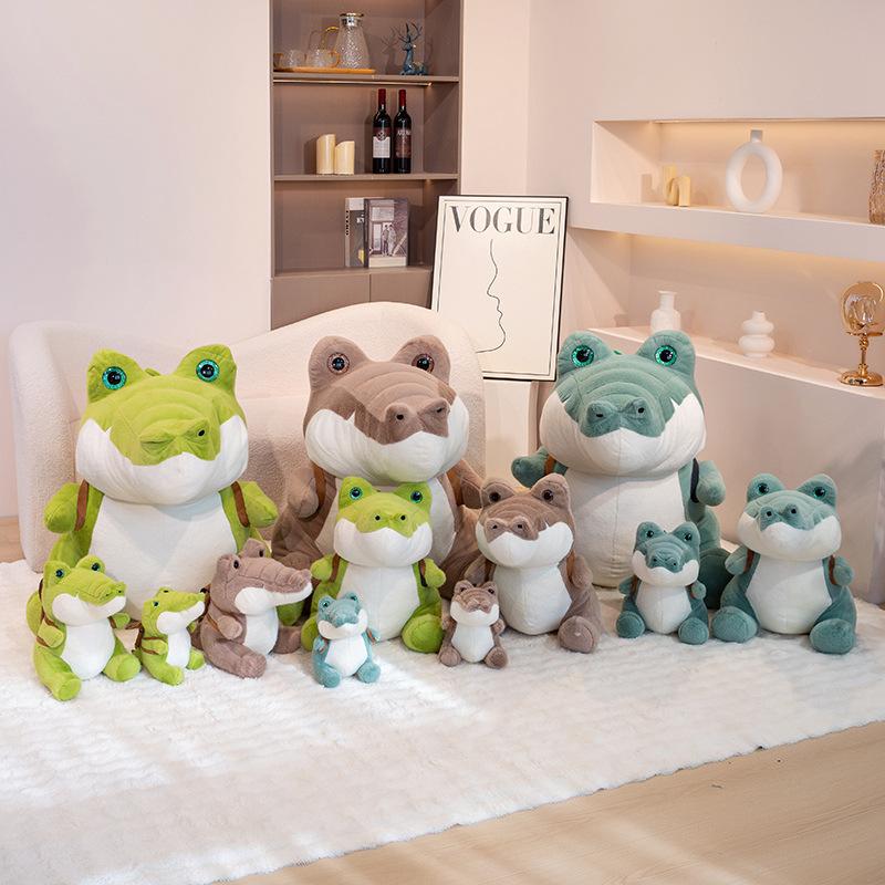 Cartoon Simulation Large Sitting Crocodile Doll Plush Toy Doll Children Sleeping With Pillow Rag Doll Gift Premium
