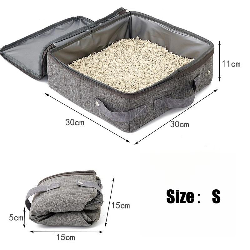 

Портативный складной лоток для кошачьего туалета – дорожный туалет водонепроницаемый для кемпинга/переносок складной и герметичный дизайн кошачий туалет