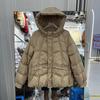White Duck Down Jacket Women's Hooded Winter New Fashion Loose Warm Casual Thin Short Coat