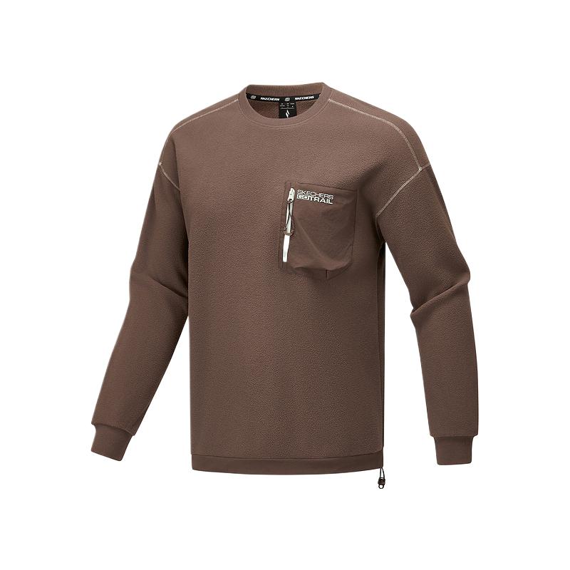 Skechers Outdoor Series Comfortable Soft Versatile Fashion Round Neck Sweatshirt Unisex Sweatshirt P325U019-05HT S