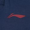 Li-Ning Solid Color Mid Waist Loose Straight Leg Casual Pants Women Bottoms Blue AKLTE56-4