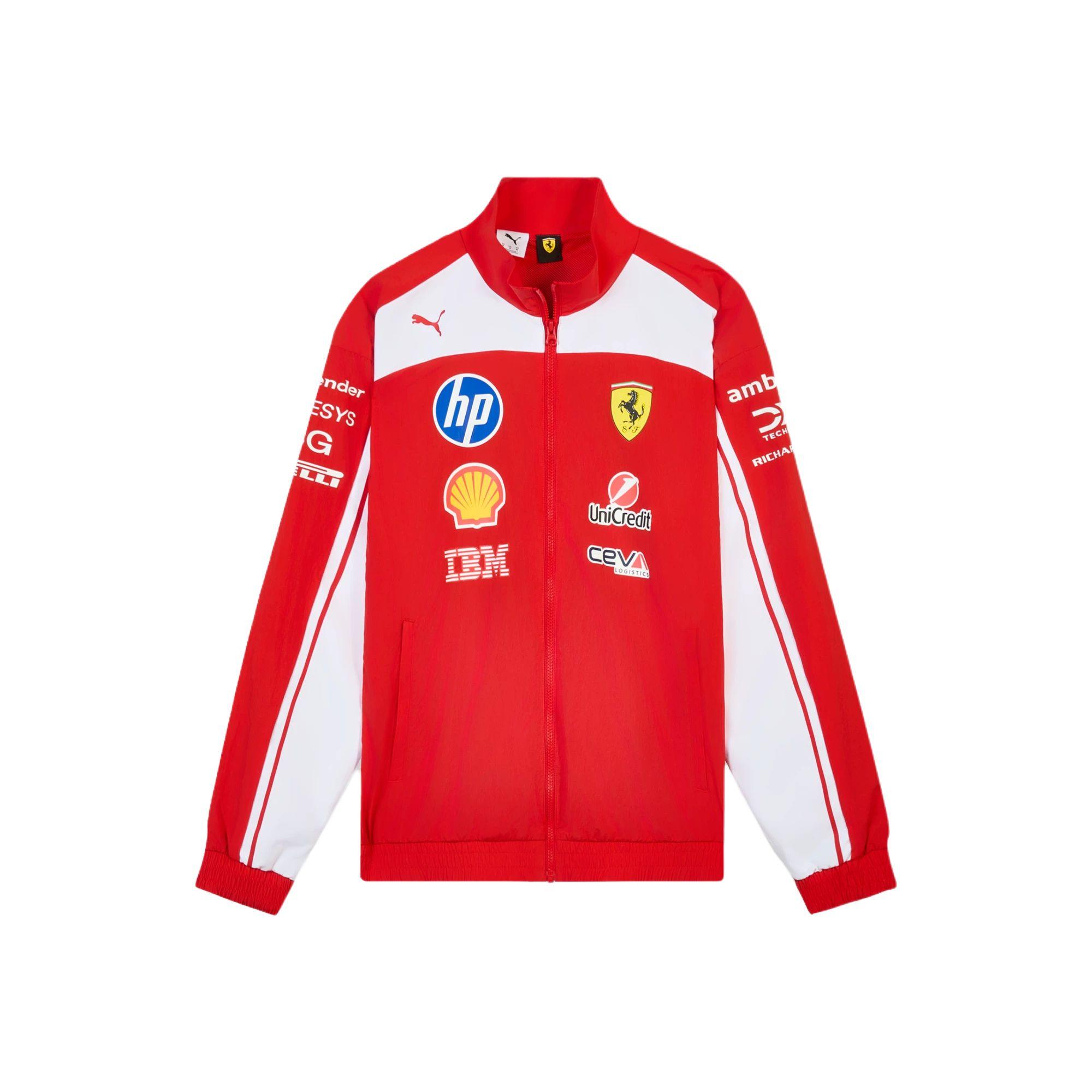 Puma X Ferrari Replica Drivers Authentic Scuderia Ferrari HP Team 2026 Season Casual Zip Breathable Color Block Stand Collar Jacket 71394401 S