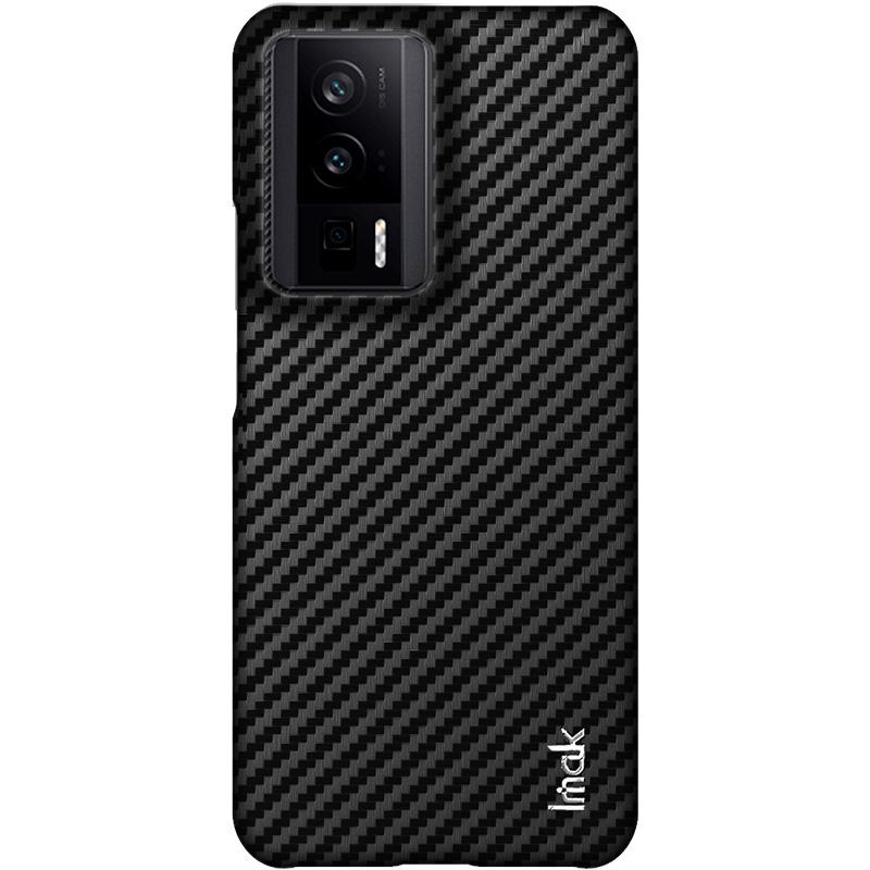 IMAK Ruiyi Series for Xiaomi Poco F5 Pro 5G/Redmi K60 Pro 5G/K60 5G/Poco F5 Pro 5G Phone Case Leather Coated PC Carbon Fiber Texture Phone Cover