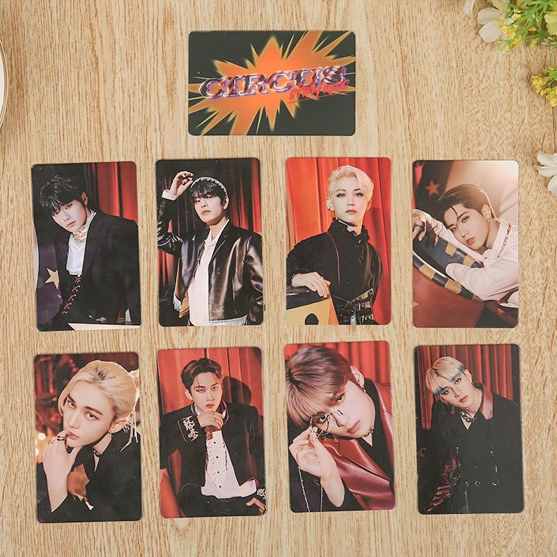 K-Pop 8Pcs Lomo Card Skzoo Circus Circus Felix Hyunjin Celebrity Surrounding Same Collection Card For Kids Adults Children's Birthday Gift Holiday
