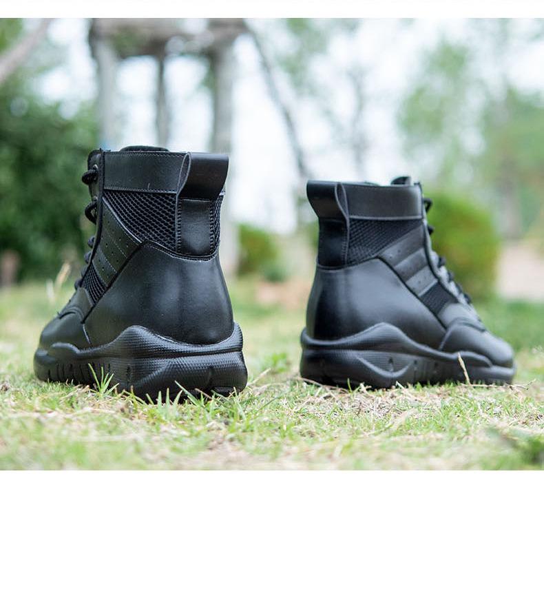 Lato 2025 Unisex Siateczkowe Oddychające Buty Taktyczne: Buty outdoorowe typu high-top do ochrony i treningu