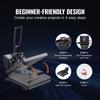 Heat Press Machine 15 X 15 In Sublimation Printer Transfer for DIY T-shirt