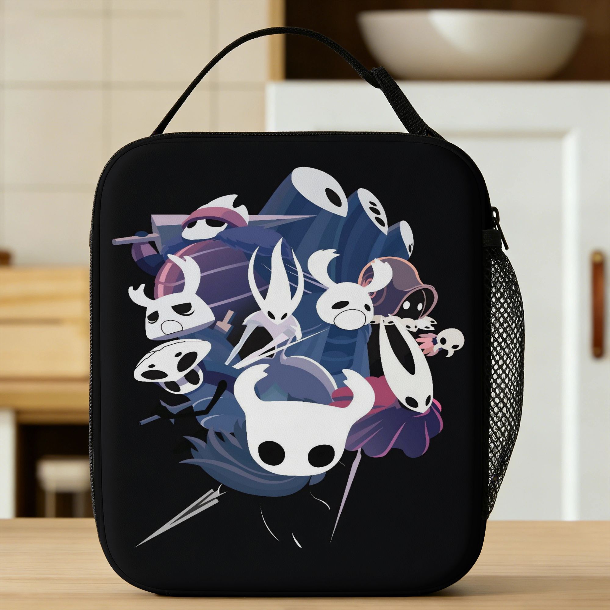 Hollow Knight Video Game Lunch Bag  Leisure Lunch Box Picnic Portable Zipper Thermal Lunch Bags For Girls Oxford Cooler Bag One Size
