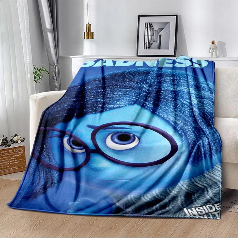 New Cartoon Gift Inside Out Joy Sad Soft Blanket,Soft Throw Blanket for Home Bedroom Bed Sofa Picnic Travel Cover Child