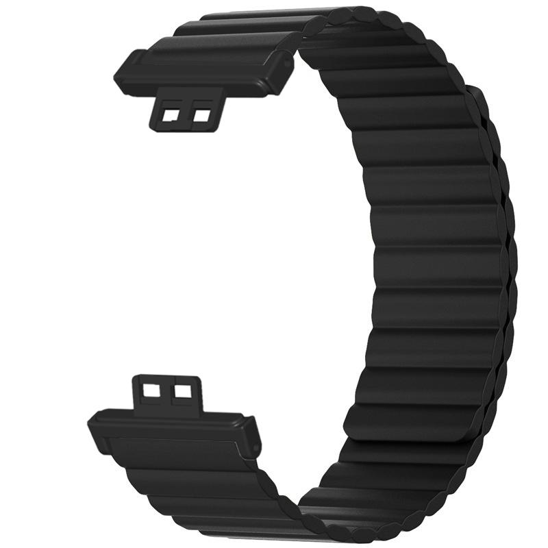 

For Huawei Watch Fit/Watch Fit Special Edition Watch Band Magnetic Silicone Strap Replacement Army Green