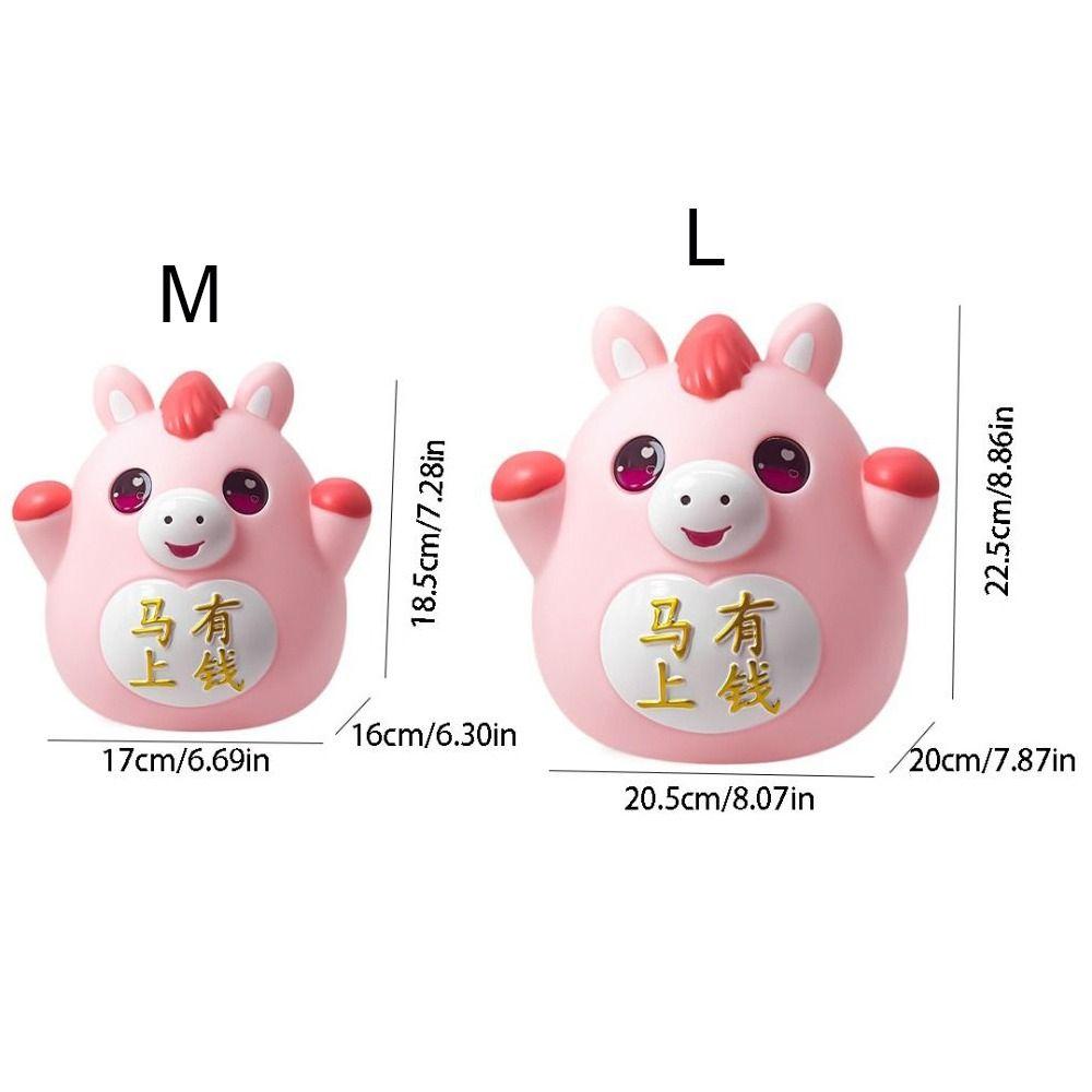 Anti-Fall Piggy Bank Cartoon Decorative Ornament Home Decoration Money Box  Living Room
