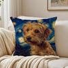 Catoon Starry Sky Dog Cushion Cover Pillowcase Antidustmite living Room Sofa Decor Cushion Room