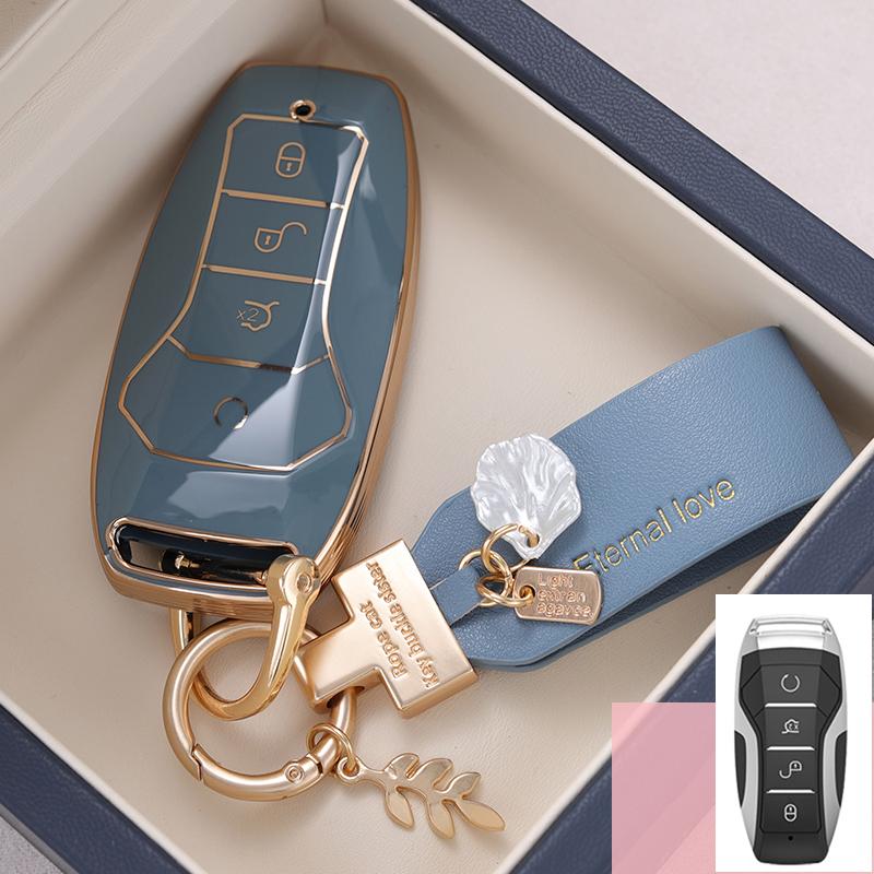 TPU Car Key Case Cover For BYD Han Ev Tang Dm/Qin PLUS/Song Pro/MAX/Yuan Dolphin E2 Protector Auto Key Car Accessories