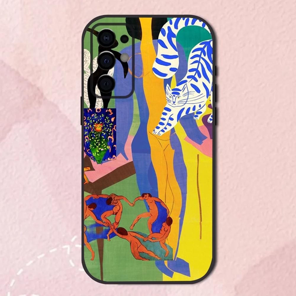 Henri Matisse Art Painting Phone Case For Samsung S24,S21,S22,S23,S30,Ultra,S20,Plus,Fe,Lite,Note,10,9,5G Black Soft Shell