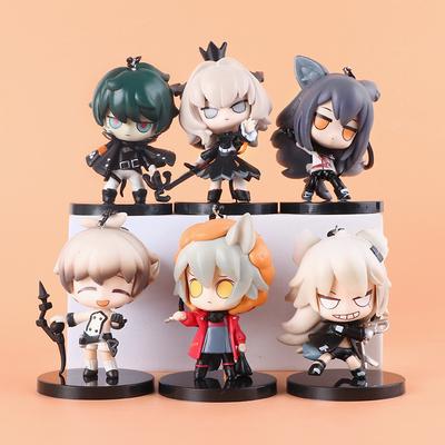 Arknights Q Version PVC Keychain Anime Cosplay Gift Cute Figure Pendant Keyring Accessory Action Figures