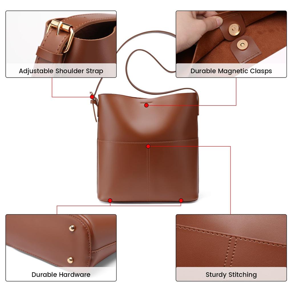 RNIEGA Damen Große Tragetasche, A4-Kapazität, Schlicht, Beliebt, Wasserdicht, Business, Schule, Pendeln, Reisen, Umhängetasche