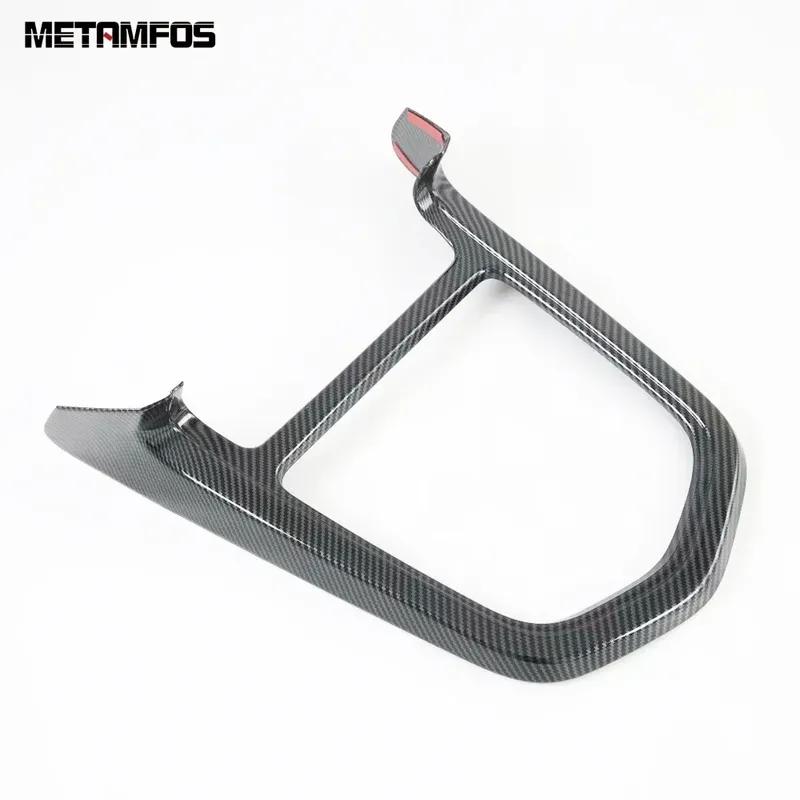 Interior Accessories For Nissan Navara NP300 ST 2015-2024 2025 Carbon Fiber Gear Shift Box Cover Molding Trim Frame Car Styling