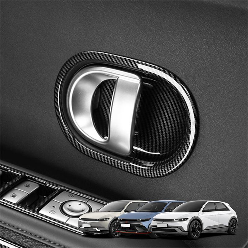 For Hyundai IONIQ 5 / IONIQ 5 N 2022-2025 Car Inner Door Handle Bowl Frame Trim Cover Interior Mouldings Decoration Accessories