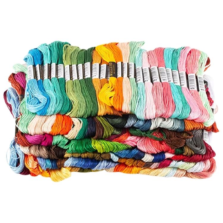 Artistic Crosses Stitching Embroidery Thread Colorfast Stitching Thread Embroidery Floss for Creative Embroidery Project
