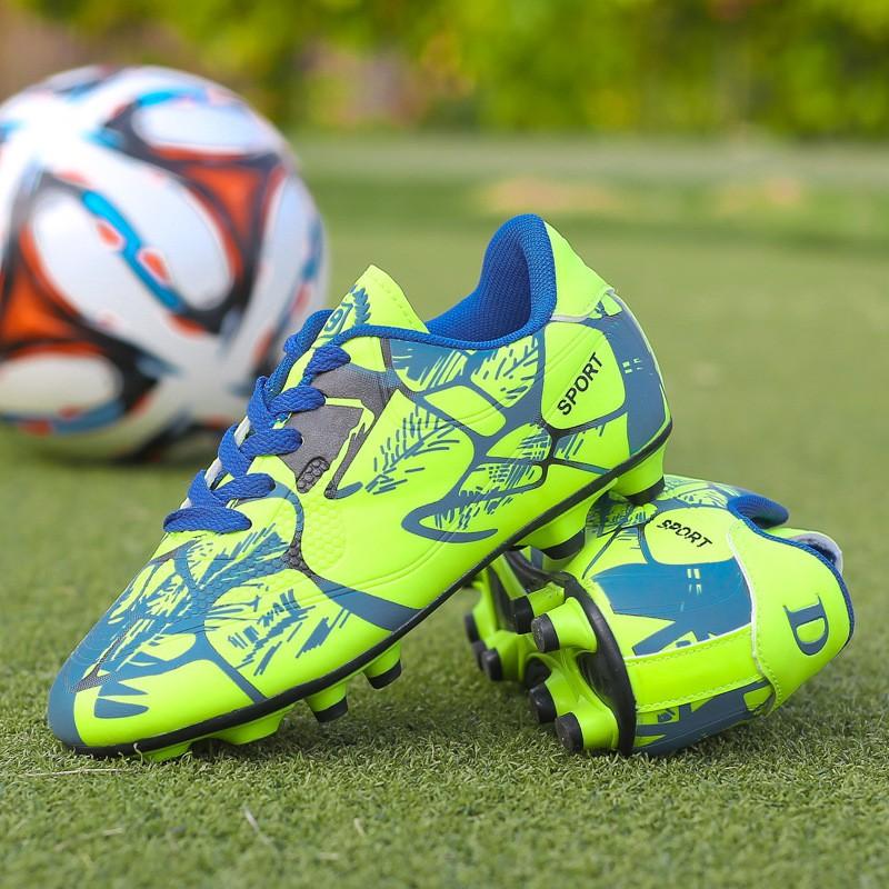 Mens Womens Soccer Cleats Artificial Turf Outdoor Football Shoes With Studs Anti-Slip Rubber Sole Breathable Mesh Lining