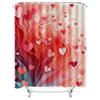 Romantic Heart Tree Shower Curtain - Waterproof, Mildew-Resistant, Machine Washable for Valentine's Day Bathroom Decor