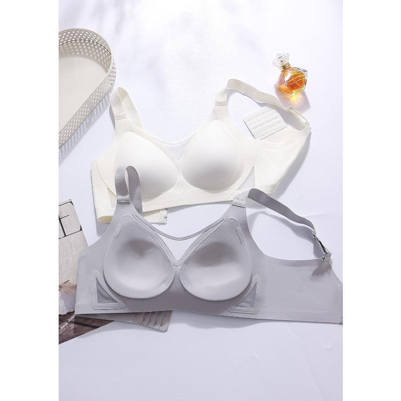 Women S Summer Thin Fixed Cup No Wire Push Up Plus Size Seamless Bra