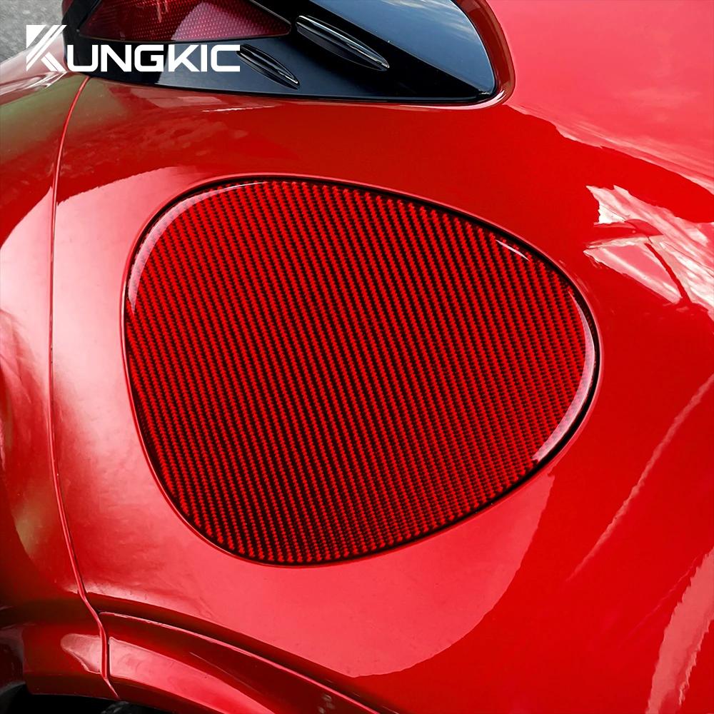 Real Carbon Fiber Sticker For Subaru BRZ Toyota GR86 2021 2022 2023 2024 Car Fuel Tank LHD RHD Red Black Cover Trim Accessories