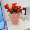 Rote Erdbeere Keramikvase Blumentöpfe Dekorative Blumenanordnung Schreibtischdekoration Erdbeerblumenvase Moderne Wohnkultur