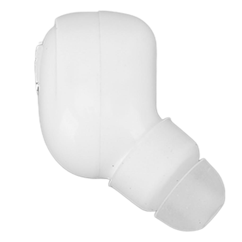 Single Bluetooth Wireless Earbud Mini Invisible Wireless Bluetooth Headphone for Sports Working White
