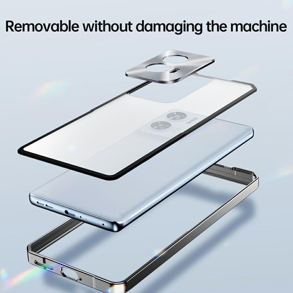 Motorola Edge 50 Ultra 5G tok Kemény PC Fém Keret Matt Telefonborító