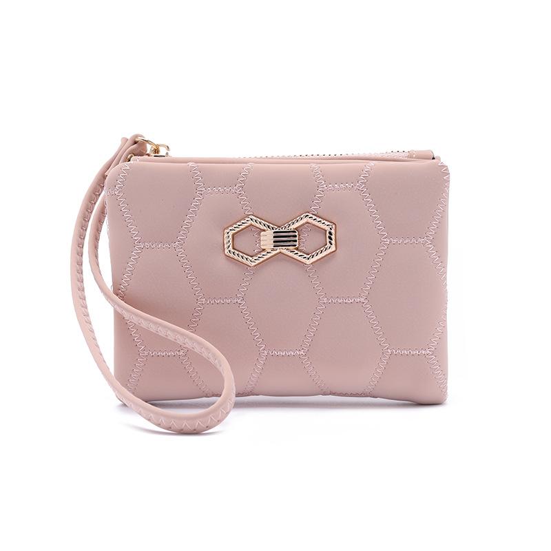 Women's Short Wallet Small Fresh Lingge Coin Handheld Zero Wallet