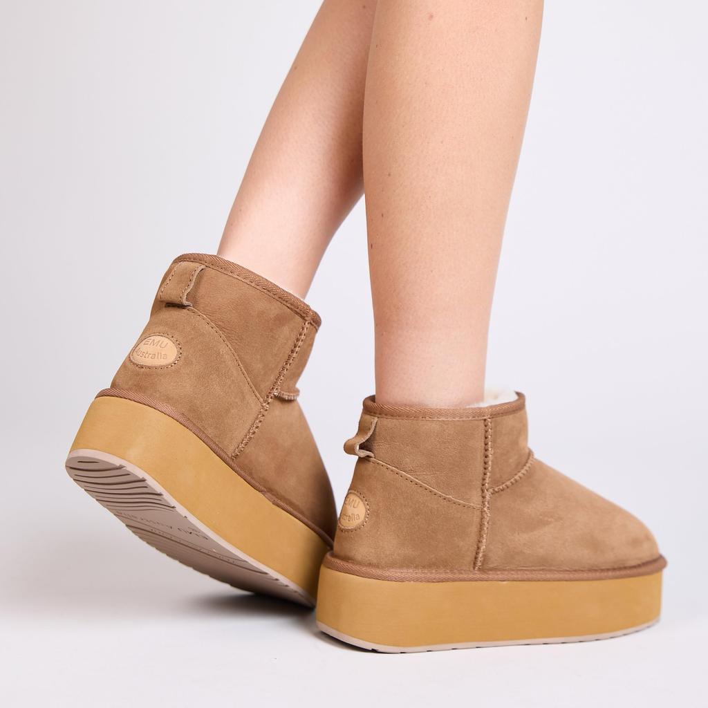 Fashion Boots StingerMicroFlatform Chestnut [Emu Australia]