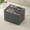 Foldable Closet Shoe Storage Box Home Clothes Towels Space-Saving Bin Clear Cover Containers