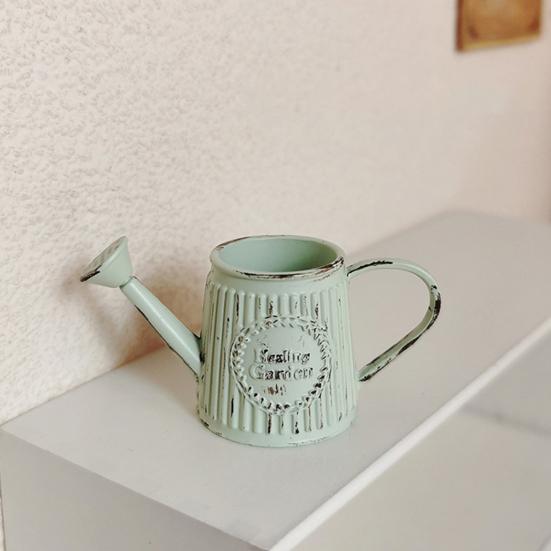 Mini sticlă de udare Oală de stropire în miniatură din metal Casă de păpuși Instrumente de grădinărit Jucărie Udare simulată