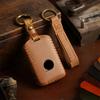 Real Leather Car Key Case Cover Pouch For Volvo Xc60 S90 Xc90 S60 Keychains Holder Keyring Protective Shell Bag Fob Accessories