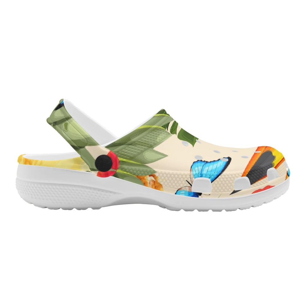 Men Women Cartoon Printed EVA Clogs Flexible Lightweight Slip On Casual Shoes Flexible Soft Sole Summer Sandals Easy Daily Wear