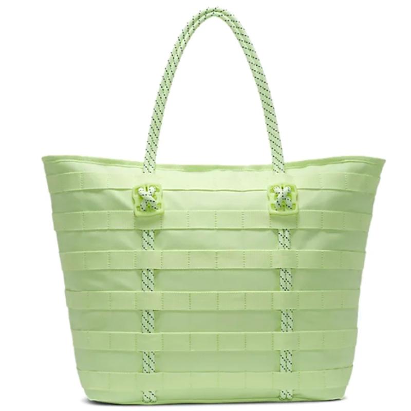 Nike Sportswear Polyester Tote Bag, Shoulder Bag, Handbag Regular Unisex Lime Green Casual BA4989-701