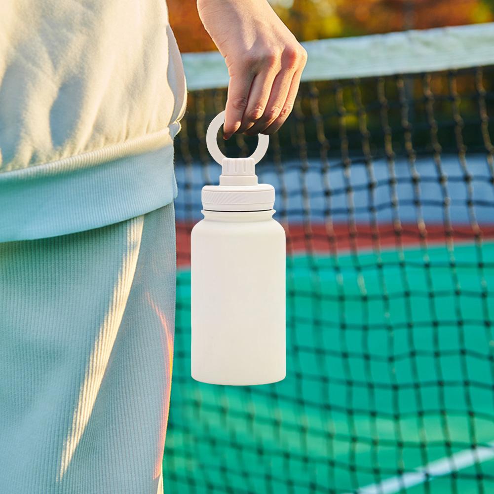 650ml Leak Proof Insulated Bottle with Rotating Phone Holder Stainless Steel Double Layer Vacuum Cup for Outdoor Sports