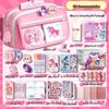 My Little Pony Large Capacity Pencil Case Set for Girls - Cartoon DIY Stationery Box for Primary Students