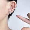 New Light Luxury Retro European and American Style Stud Earrings Simple Versatile Oval High-end Sense Niche Exquisite Earrings Ear Jewelry