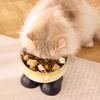 Elevated Cat Bowls Stainless Steel Pet Dish with Non-Slip Base Removable Pet Bowls for Food Water Wide Shallow Cat Dish