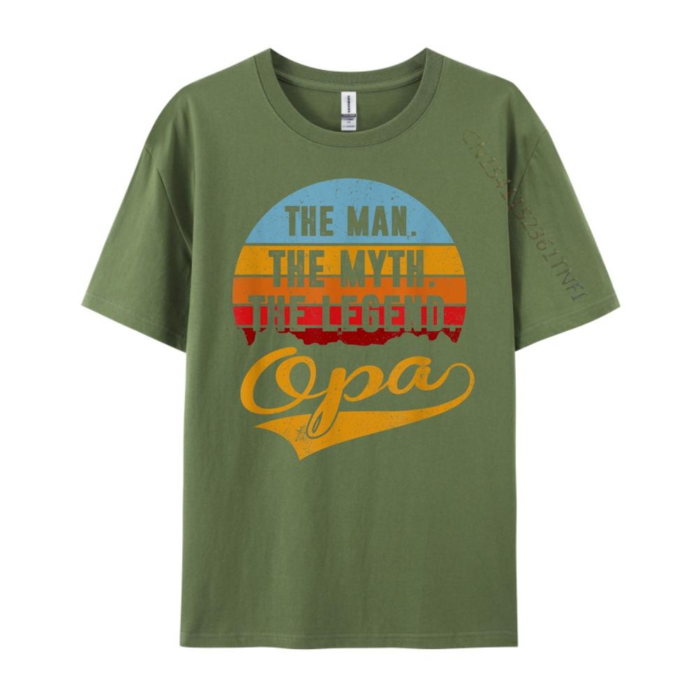 Opa The Man The Myth The Legend 3d Printed T Shirts Men Clothing Character Graphic Cotton Short Sleeve