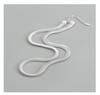 S925 Sterling Silver Korean Fashion Textured Flat Snake Necklace Blogger Style Clavicle Chain