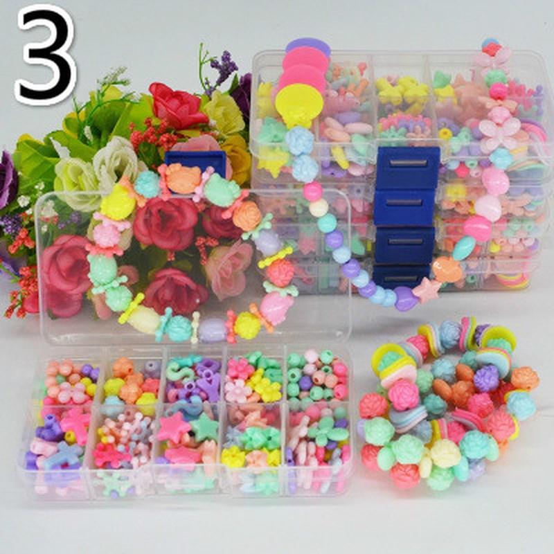 180pcs Colorful String Beads Make Up Puzzle Toys for Children DIY Necklace Bracelet Kit Toy Creative